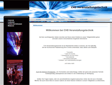 Tablet Screenshot of chs-veranstaltungstechnik.de